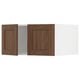SEKTION Gabinete sup refrig/congelador+2pt, blanco Enköping/marrón efecto de nogal, 30x24x15 "