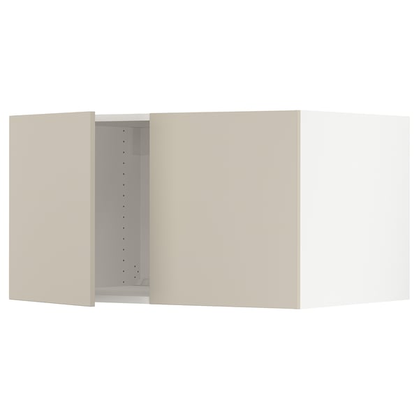SEKTION Gabinete sup refrig/congelador+2pt, blanco/Havstorp beige, 36x24x20 "