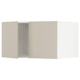 SEKTION Gabinete sup refrig/congelador+2pt, blanco/Havstorp beige, 36x24x20 "