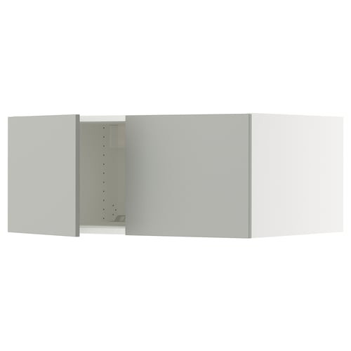 SEKTION Gabinete sup refrig/congelador+2pt, blanco/Havstorp gris claro, 36x24x15 "