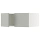 SEKTION Gabinete sup refrig/congelador+2pt, blanco/Havstorp gris claro, 36x24x15 "