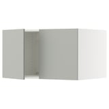 SEKTION Gabinete sup refrig/congelador+2pt, blanco/Havstorp gris claro, 36x24x20 "