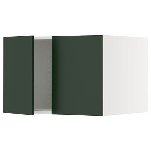 SEKTION Gabinete sup refrig/congelador+2pt, blanco/Havstorp verde oscuro, 30x24x20 "