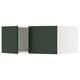 SEKTION Gabinete sup refrig/congelador+2pt, blanco/Havstorp verde oscuro, 36x24x15 "
