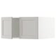 SEKTION Gabinete sup refrig/congelador+2pt, blanco/Lerhyttan gris claro, 30x24x15 "