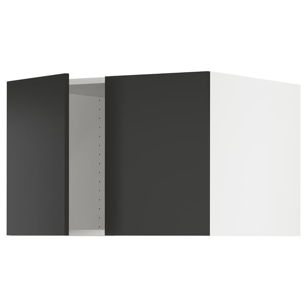 SEKTION Gabinete sup refrig/congelador+2pt, blanco/Nickebo antracita mate, 30x24x20 "