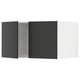 SEKTION Gabinete sup refrig/congelador+2pt, blanco/Nickebo antracita mate, 36x24x20 "