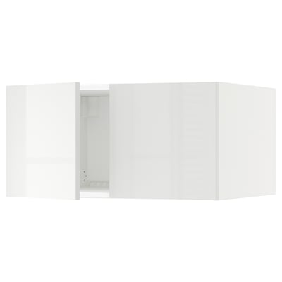 SEKTION Gabinete sup refrig/congelador+2pt, blanco/Ringhult blanco, 30x24x15 "