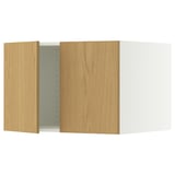 SEKTION Gabinete sup refrig/congelador+2pt, blanco/Sinarp chapa de roble, 30x24x20 "
