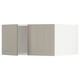 SEKTION Gabinete sup refrig/congelador+2pt, blanco/Stensund beige, 30x24x15 "