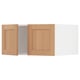 SEKTION Gabinete sup refrig/congelador+2pt, blanco/Vedhamn roble, 30x24x15 "