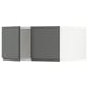 SEKTION Gabinete sup refrig/congelador+2pt, blanco/Voxtorp gris oscuro, 30x24x15 "