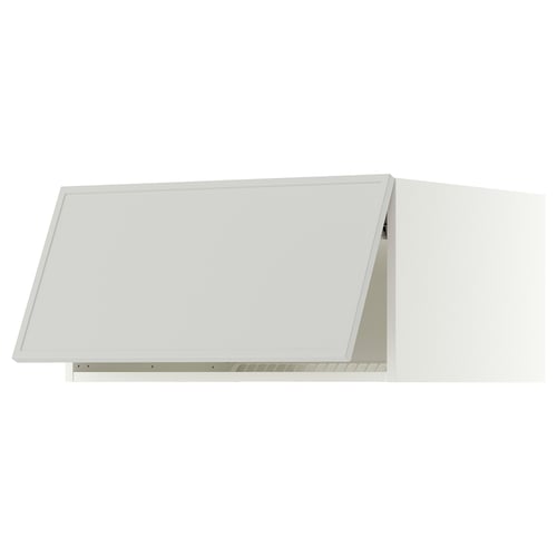 SEKTION Gabinete sup refrig/congelador, blanco/Aspudden gris claro, 30x24x15 "