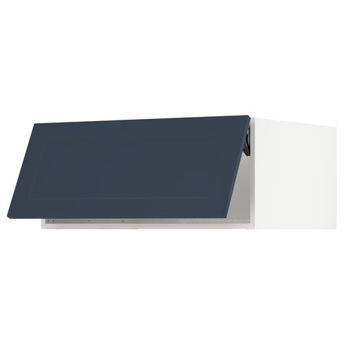 SEKTION Gabinete sup refrig/congelador, blanco Axstad/mate azul, 36x24x15 "