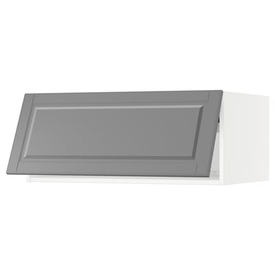 SEKTION Gabinete sup refrig/congelador, blanco/Bodbyn gris, 36x24x15 "