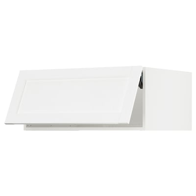 SEKTION Gabinete sup refrig/congelador, blanco Enköping/blanco efecto madera, 36x24x15 "