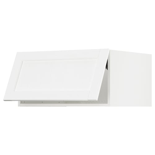 SEKTION Gabinete sup refrig/congelador, blanco Enköping/blanco efecto madera, 30x24x15 "