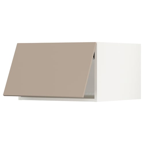 SEKTION Gabinete sup refrig/congelador, blanco/Havstorp beige, 24x24x15 "