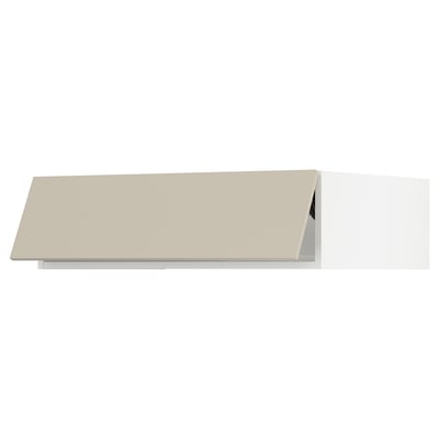 SEKTION Gabinete sup refrig/congelador, blanco/Havstorp beige, 36x24x10 "
