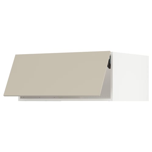 SEKTION Gabinete sup refrig/congelador, blanco/Havstorp beige, 36x24x15 "