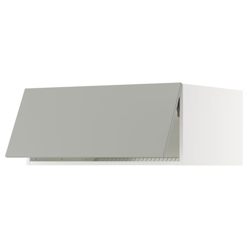 SEKTION Gabinete sup refrig/congelador, blanco/Havstorp gris claro, 36x24x15 "
