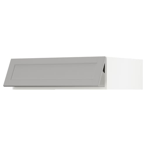 SEKTION Gabinete sup refrig/congelador, blanco/Lerhyttan gris claro, 36x24x10 "