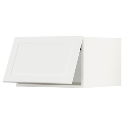 SEKTION Gabinete sup refrig/congelador, blanco/Lerhyttan gris claro, 24x24x15 "