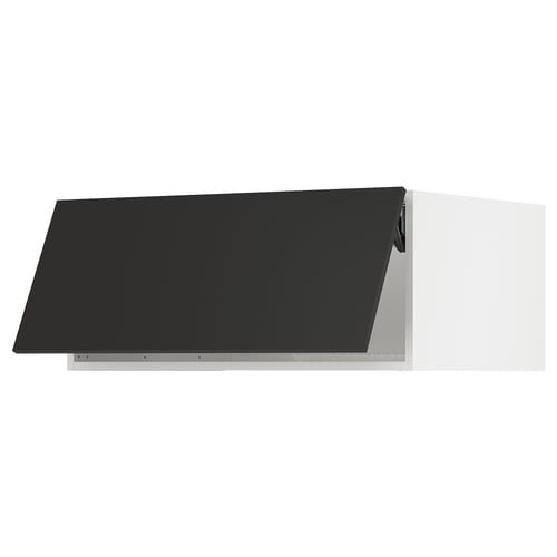 SEKTION Gabinete sup refrig/congelador, blanco/Nickebo antracita mate, 36x24x15 "