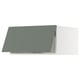 SEKTION Gabinete sup refrig/congelador, blanco/Nickebo verde grisáceo mate, 30x24x15 "