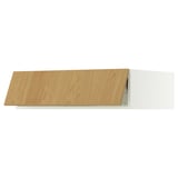 SEKTION Gabinete sup refrig/congelador, blanco/Sinarp chapa de roble, 36x24x10 "