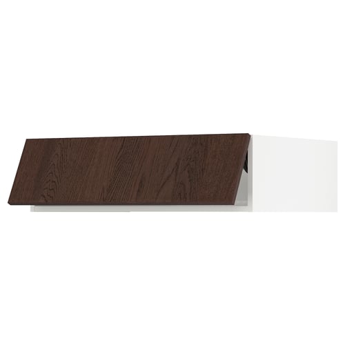 SEKTION Gabinete sup refrig/congelador, blanco/Sinarp marrón, 36x24x10 "