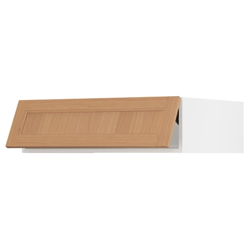 SEKTION Gabinete sup refrig/congelador, blanco/Vedhamn roble, 36x24x10 "