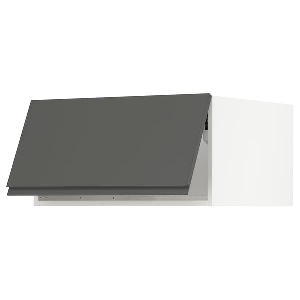 SEKTION Gabinete sup refrig/congelador, blanco/Voxtorp gris oscuro, 30x24x15 "