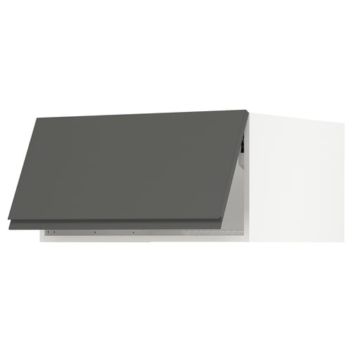 SEKTION Gabinete sup refrig/congelador, blanco/Voxtorp gris oscuro, 30x24x15 "