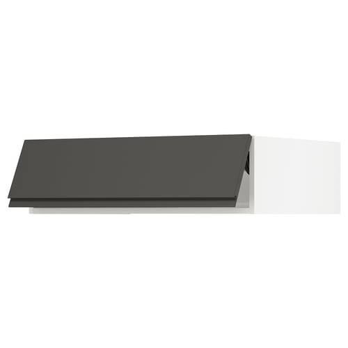 SEKTION Gabinete sup refrig/congelador, blanco/Voxtorp gris oscuro, 36x24x10 "