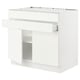 SEKTION Gbn bajo estufa/2puertas/2frnt/1cjn, blanco/Vallstena blanco, 36x24x30 "