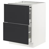 SEKTION / MAXIMERA Gab bajo superficie deslizante/2cj, blanco Axstad/mate azul, 24x24x30 "