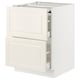 SEKTION / MAXIMERA Gab bajo superficie deslizante/2cj, blanco/Bodbyn color hueso, 24x24x30 "