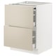 SEKTION / MAXIMERA Gab bajo superficie deslizante/2cj, blanco/Havstorp beige, 24x24x30 "