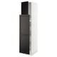 SEKTION / MAXIMERA Gabinete alto+1 pt/4 cjn extraíbles, blanco/Lerhyttan teñido en negro, 18x24x80 "