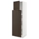 SEKTION / MAXIMERA Gabinete alto+1 pt/4 cjn extraíbles, blanco/Sinarp marrón, 24x24x80 "
