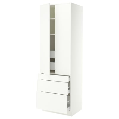 SEKTION / MAXIMERA Gabinete alto+2 prta/3 frnt/5 cjn, blanco/Aspudden blanco mate, 30x24x90 "