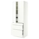 SEKTION / MAXIMERA Gabinete alto+2 prta/3 frnt/5 cjn, blanco/Aspudden blanco mate, 30x24x80 "