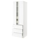 SEKTION / MAXIMERA Gabinete alto+2 prta/3 frnt/5 cjn, blanco Enköping/blanco efecto madera, 30x24x90 "