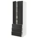 SEKTION / MAXIMERA Gabinete alto+2 prta/3 frnt/5 cjn, blanco/Nickebo antracita mate, 30x24x90 "
