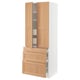 SEKTION / MAXIMERA Gabinete alto+2 prta/3 frnt/5 cjn, blanco/Vedhamn roble, 30x24x80 "