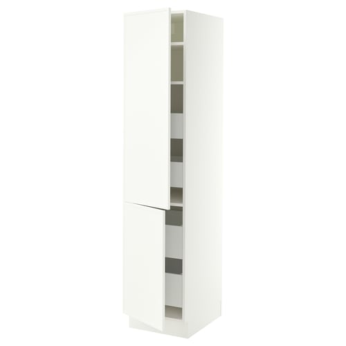 SEKTION / MAXIMERA Gabinete alto+2 prta/estantes/4 cjn, blanco/Aspudden blanco mate, 18x24x80 "