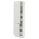 SEKTION / MAXIMERA Gabinete alto+2 prta/estantes/4 cjn, blanco/Aspudden gris claro, 24x15x80 "