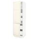 SEKTION / MAXIMERA Gabinete alto+2 prta/estantes/4 cjn, blanco/Bodbyn color hueso, 24x24x80 "
