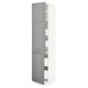 SEKTION / MAXIMERA Gabinete alto+2 prta/estantes/4 cjn, blanco/Bodbyn gris, 18x24x80 "